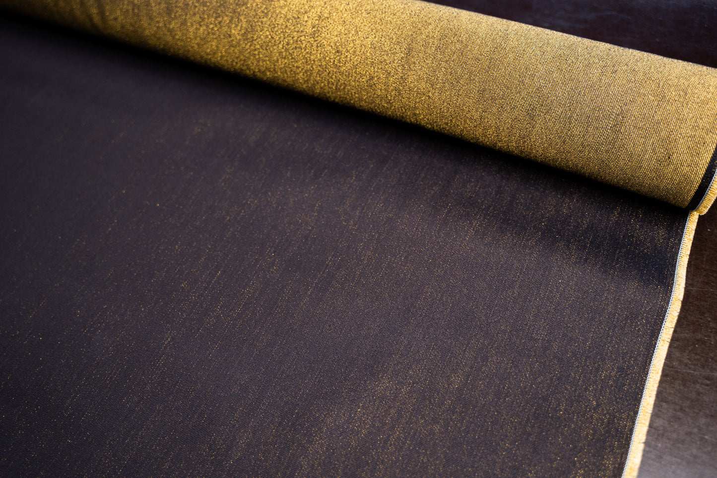 D-007 golden-blauer Indigo Selvage Denim (12,5 oz) – Stoffbahn in voller Breite