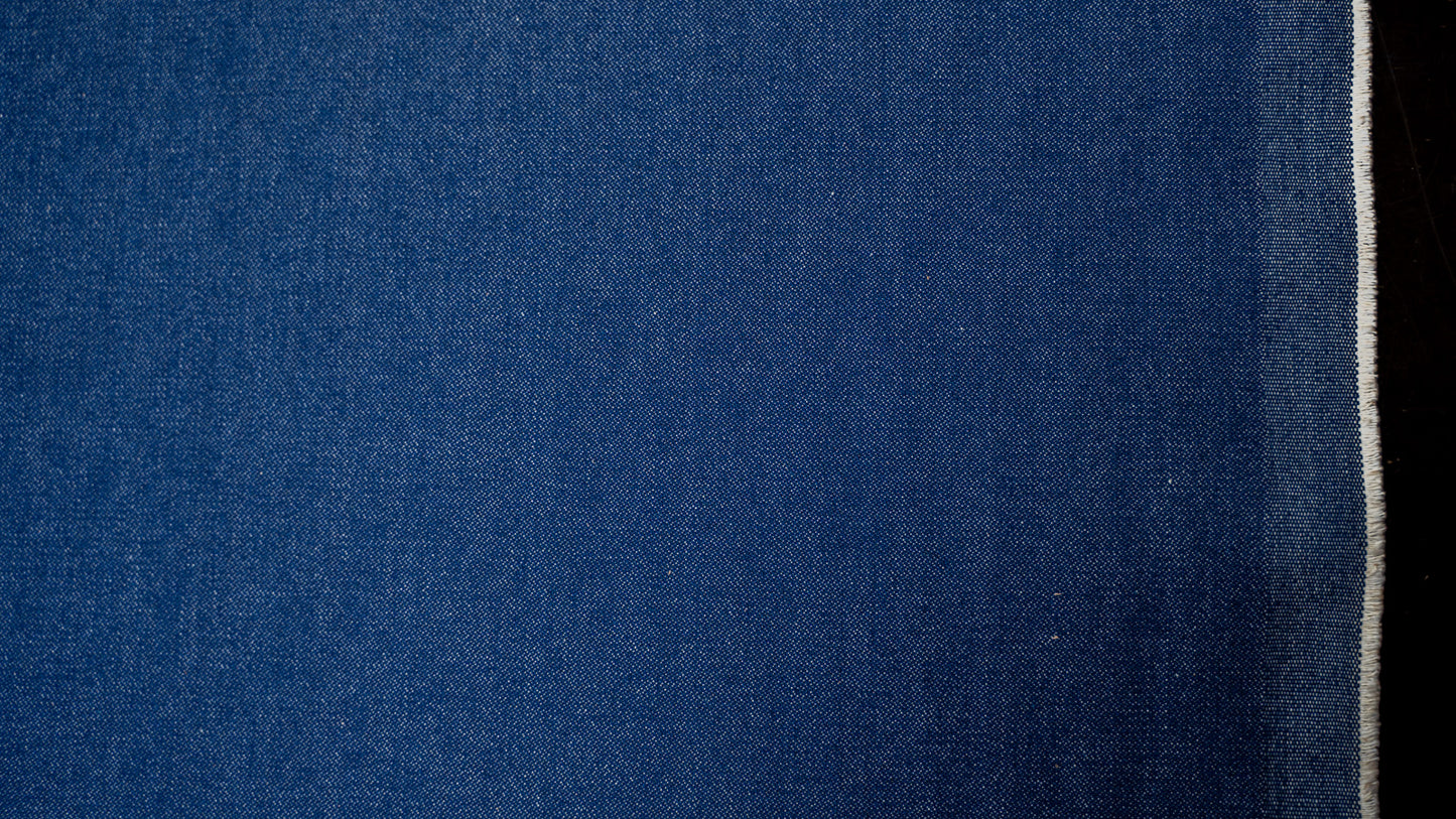 D-003 antikblauer Indigo Broken-Twill Selvage Denim (13 oz) – Stoffbahn in voller Breite mit Webkante