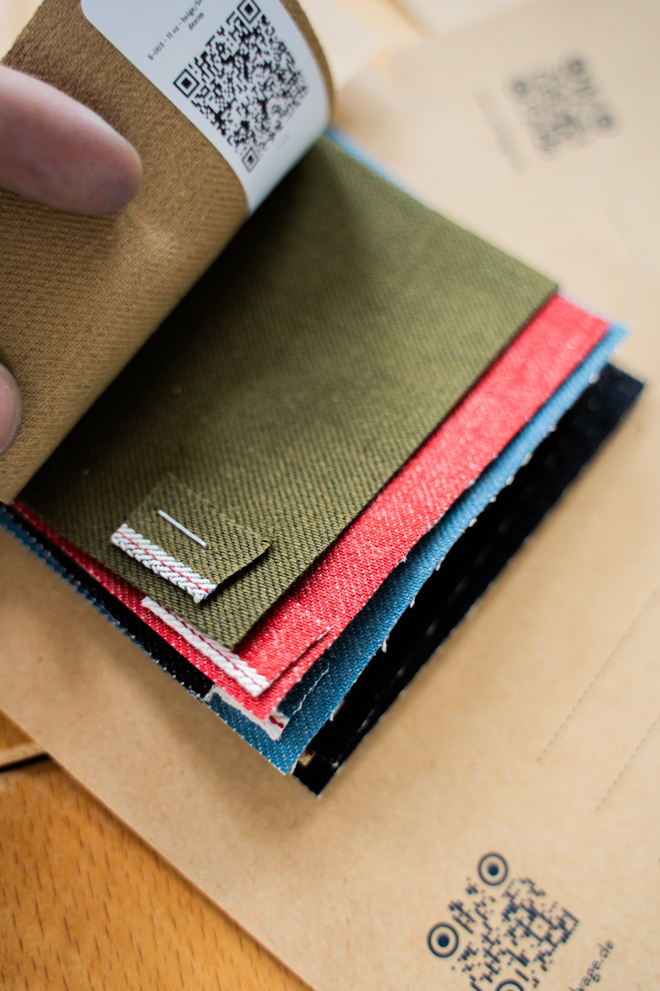Samples - preselected indigo selvage - autumn edition
