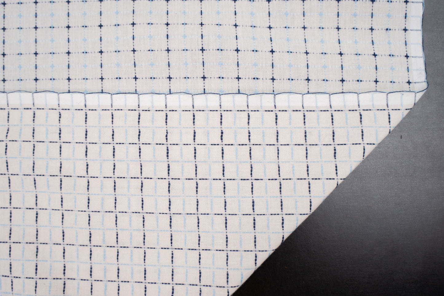 B-002 - 5.1 oz - indigo sashiko twill