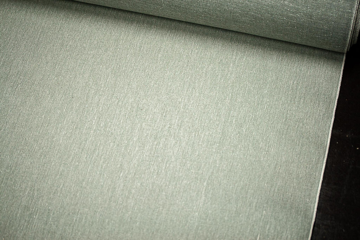 S-025 - 11,5 oz - grey/green selvage denim