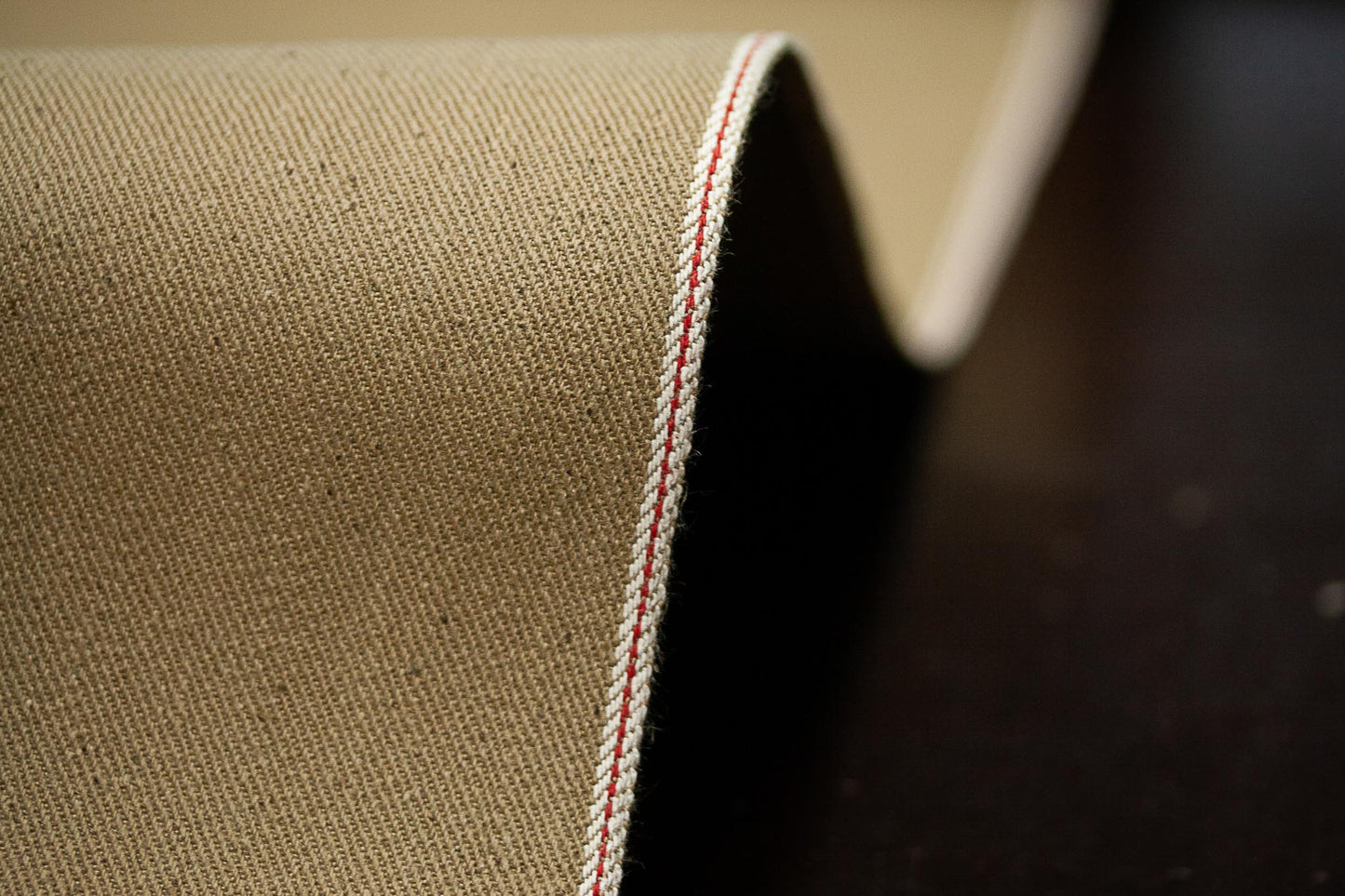 S-034 - 11,5 oz - beige selvage denim