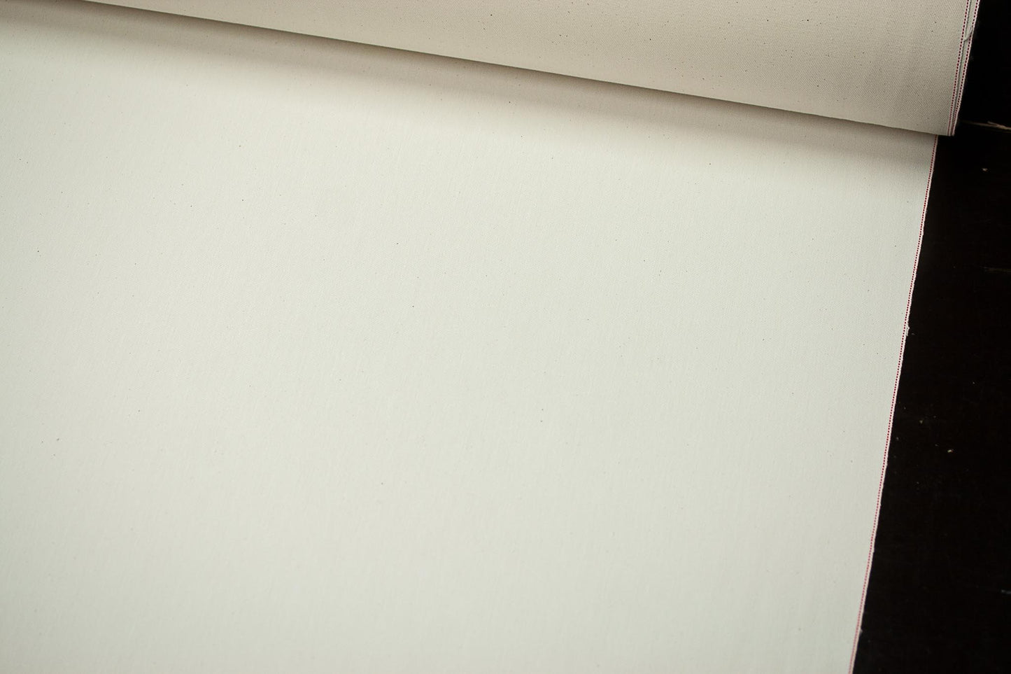 S-036 - 12 oz - elastic off-white selvage denim