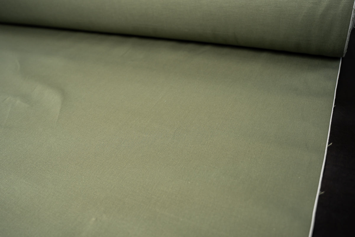 S-057 - 9,4 oz - olive green selvage twill
