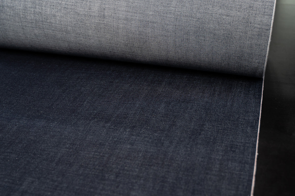 S-055 - 13 oz - organic cotton natural indigo selvage denim