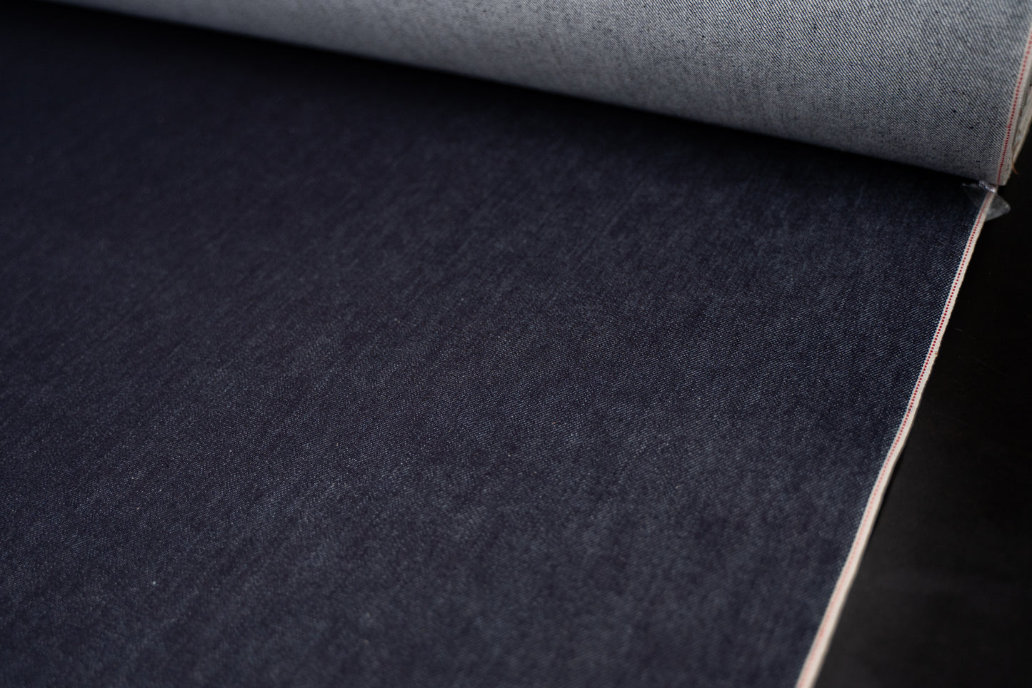 S-063 - 12 oz - elastic indigo selvage denim