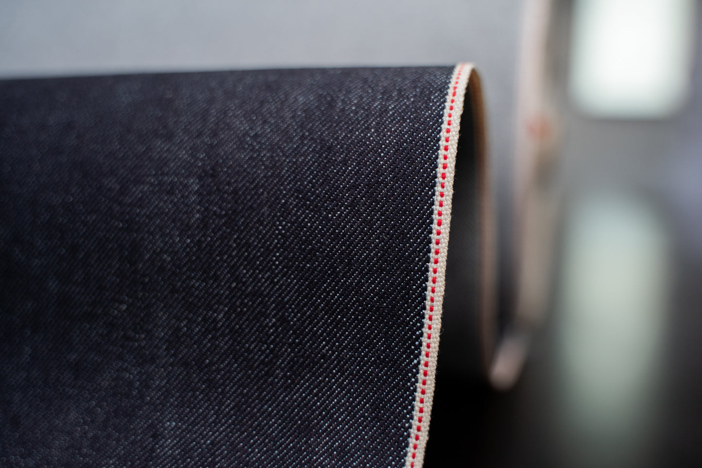 S-023 -12 oz - elastic dark indigo selvage denim