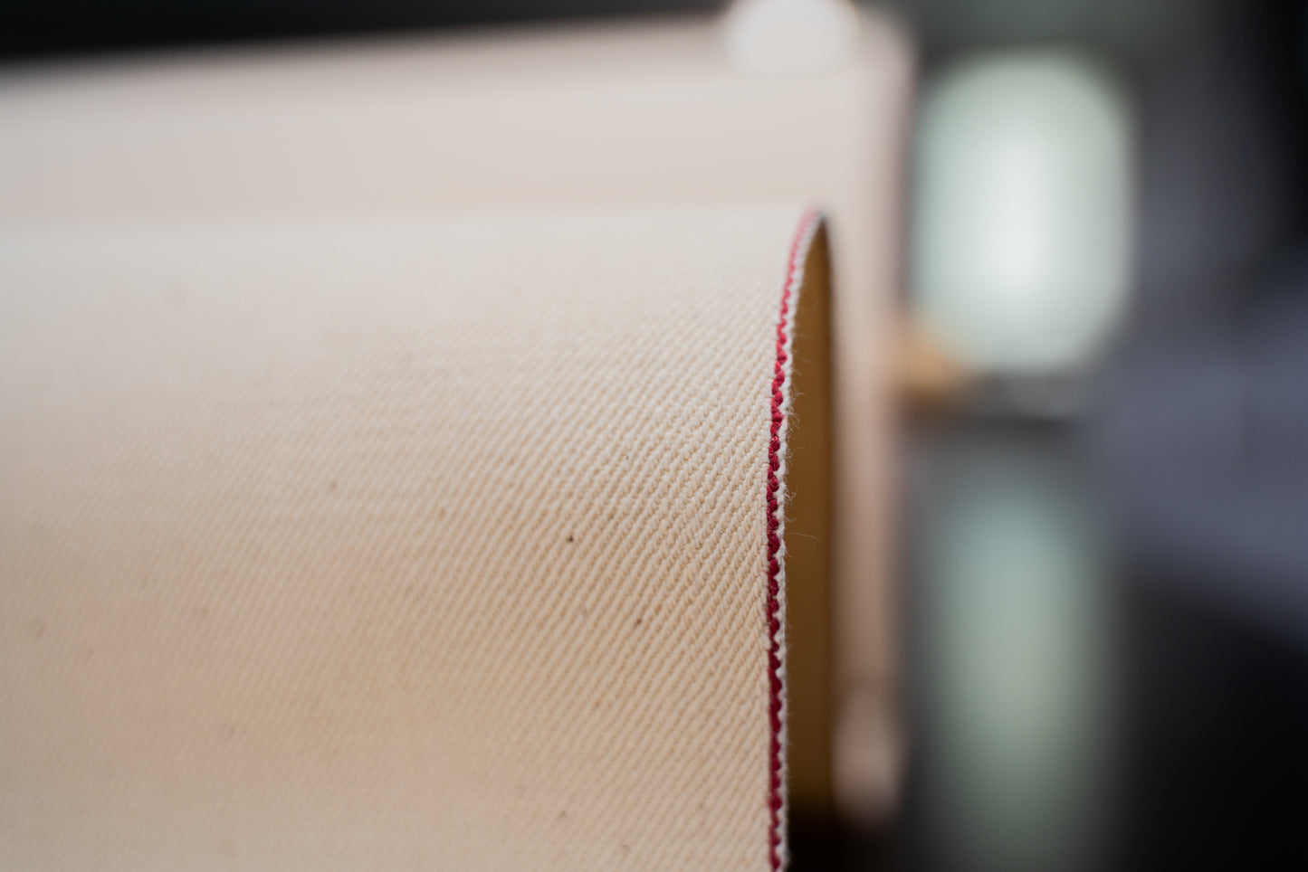 S-065 - 12 oz - ecru selvage denim