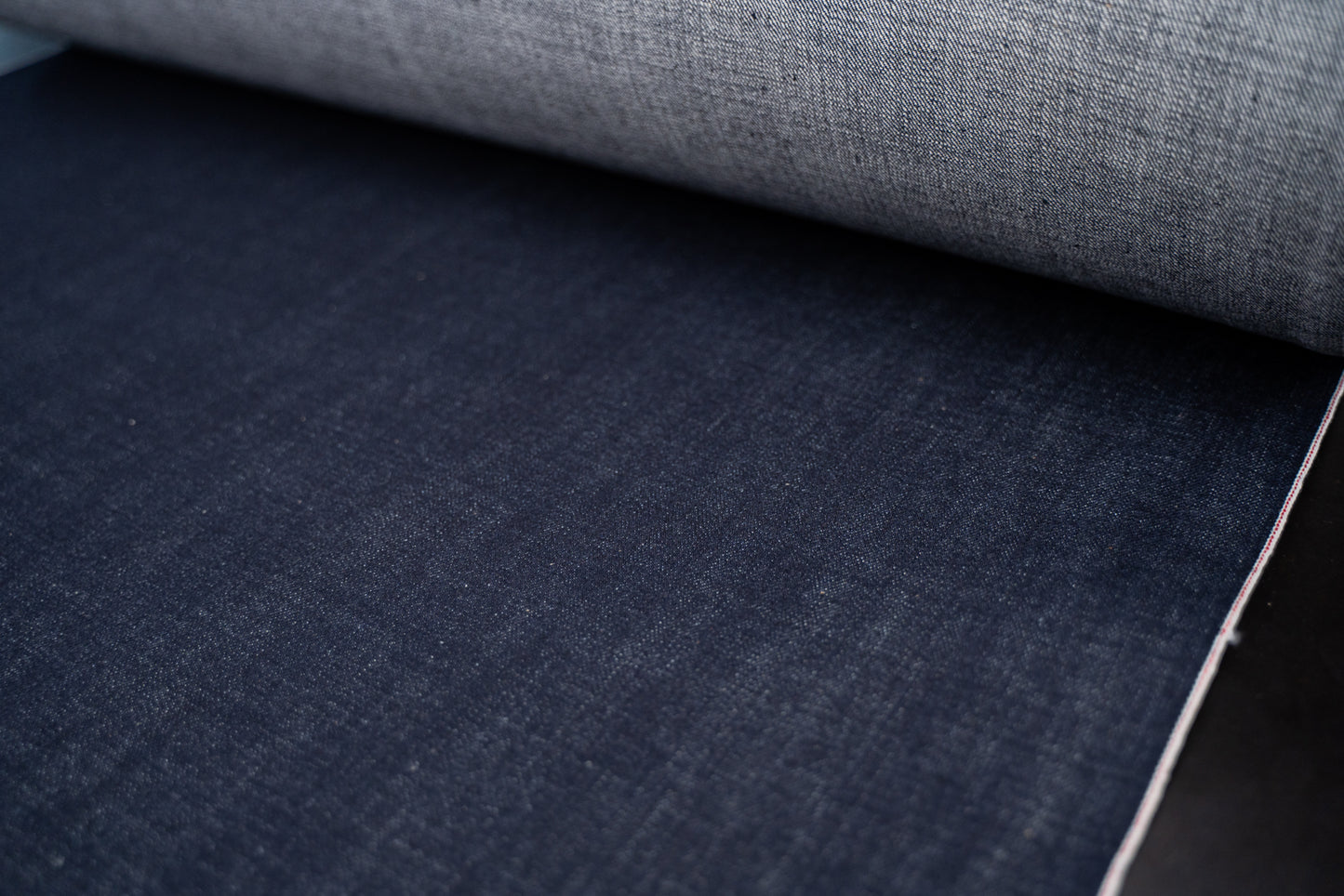 S-067 - 14 oz - organic cotton natural indigo selvage denim
