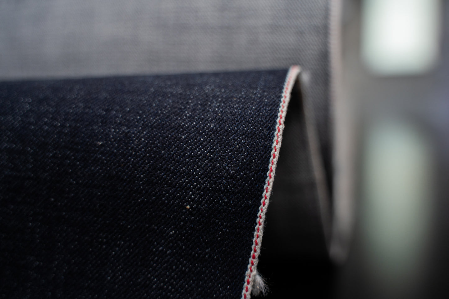 S-067 - 14 oz - organic cotton natural indigo selvage denim