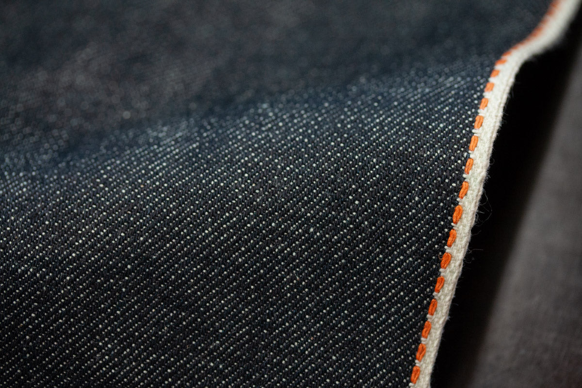 S-002 -14 oz - dark indigo selvage denim