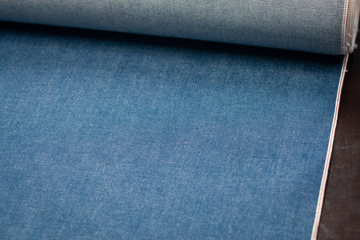 S-005 - 10,8 oz - bright antique blue selvage denim
