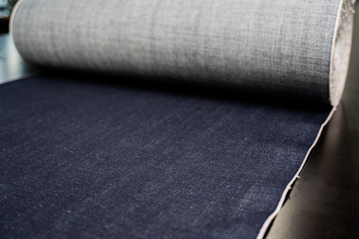 S-059 - 14 oz - organic cotton natural indigo selvage denim